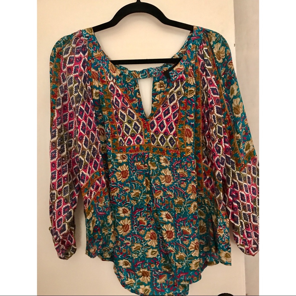 Tolani Silk 3/4 Swing Top